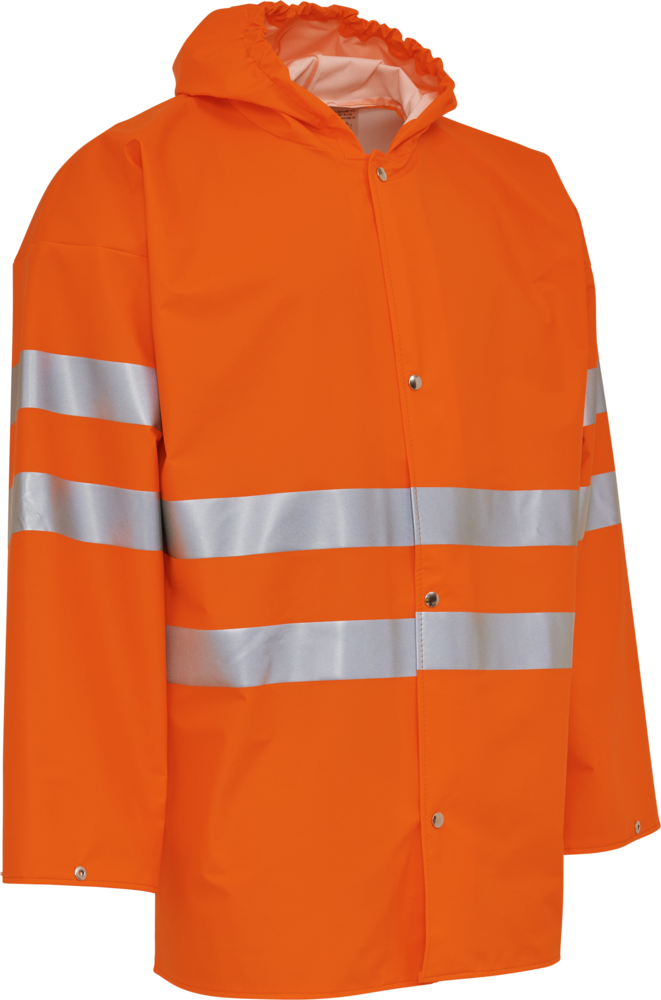 PU visible regenjacke mit reflexstreifen