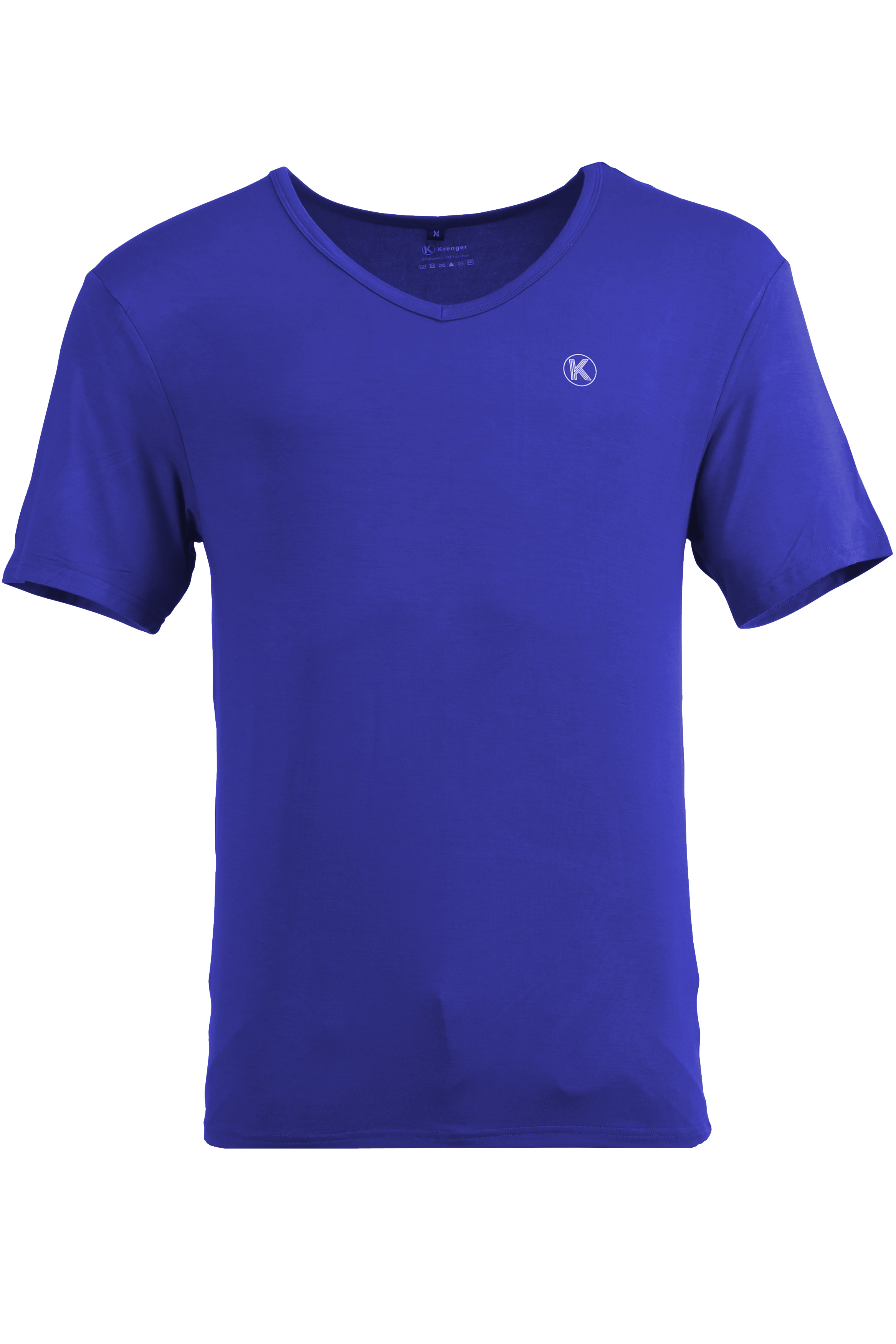 V-Neck T-Shirt (V-Ausschnitt), royalblau, XS-5XL