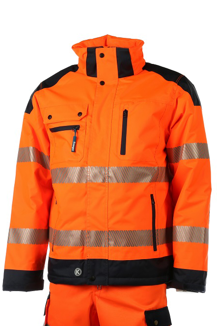 Krenger Zermatt Jacke, Orange / Marine, S-5XL