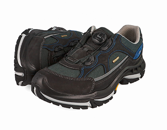 BOA Fokus Trekkingschuh tief, schwarz-blau, 36-47